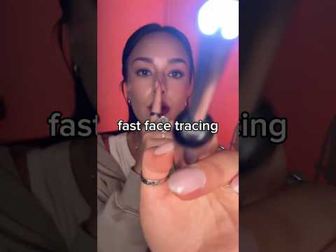 tracing your face real quick😘 #fastasmr #lighttriggers #scanning #asmr #fastandaggressiveasmr
