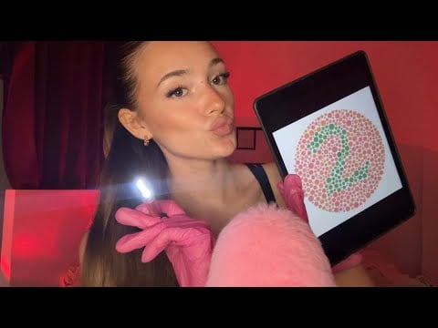 ASMR: TON EXAMEN MEDICAL TRÈS RÉALISTE : RP OPHTALMO (test daltonisme)🩻🩺🥼