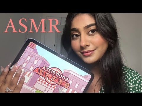 ASMR Lets Play Good Pizza Great Pizza | Tapping and Whispering iPad Game