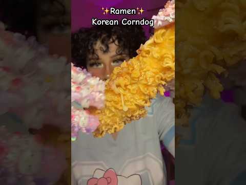 FIRST TIME eating Unique Korean CORNDOGS😋🥰  #mukbang #asmrtingles #asmr