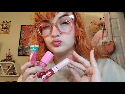 ASMR Lipgloss Layering