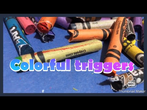 ASMR || Breaking Crayons | Satisfying sounds