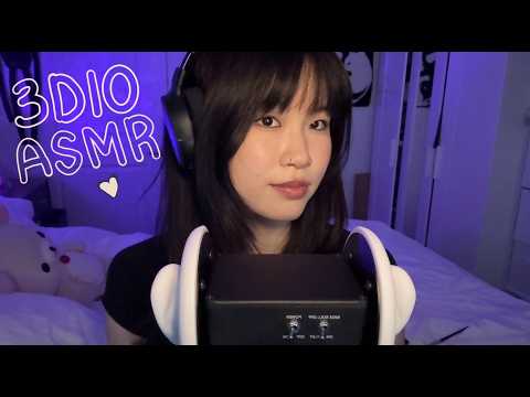 ASMR random triggers with the 3Dio // tapping, massage, crinkles, cleaning