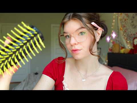 girl in the back of class plays with your hair | ASMR personal attention