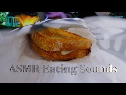 Cornchips With Grill Cheese Sandwich ASMR Eating Sounds Chi Chat Relaxation