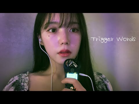 ASMR 쫀득쫀득 팅글 가득한 단어반복 입소리 낼루미ㅣWhispering Trigger Words Tingle, Mouth Sounds