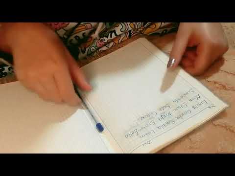 Asmr writing spit 