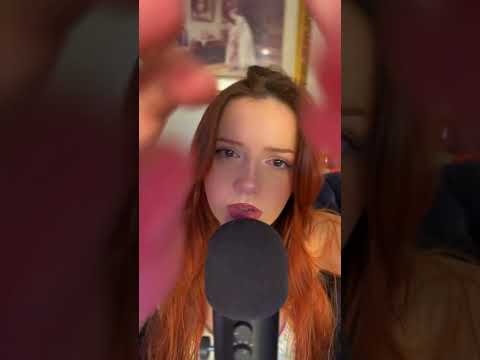 ASMR: picking at your face with mouth sound effects 💆🏻‍♀️