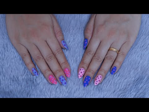 ASMR Decoração de Unhas (Vídeo para dormir) #esmaltação #sussurros #sonsdeboca