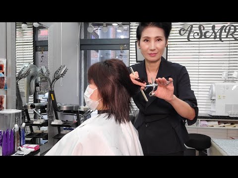 미용실 ASMR  손상모 매직 스트레이트  damaged hair magic straight/Korean hair salon
