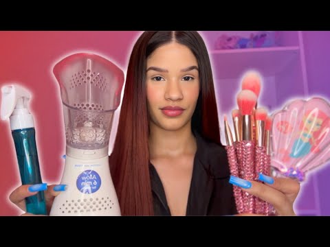 Asmr estas dentro de un sueño (maquillaje, skincare, peinado y +)