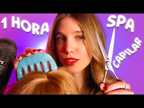 ASMR 1 HORA SPA CAPILAR 🧖‍♀️🫧 Roleplay en español hasta que te duermas 🌙