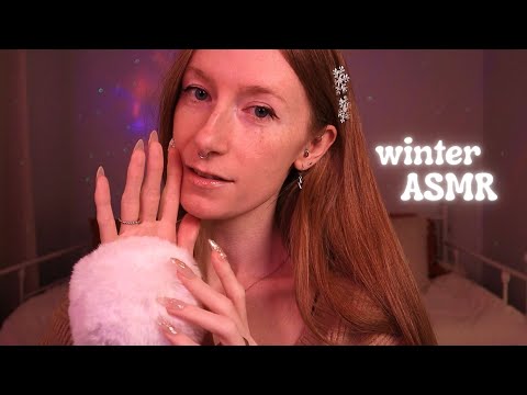 Soft-spoken ASMR | Describing a snowy, winter scene 🌨️ (Cozy mic scratching)