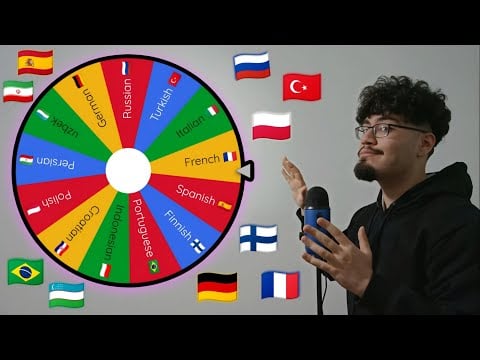 ASMR Different Language Challenge! (Only 7 Spins!)