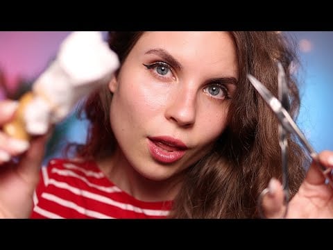 ASMR Barbershop 💈 Shaving, Haircut, Personal Attention 💈 Layered Sounds