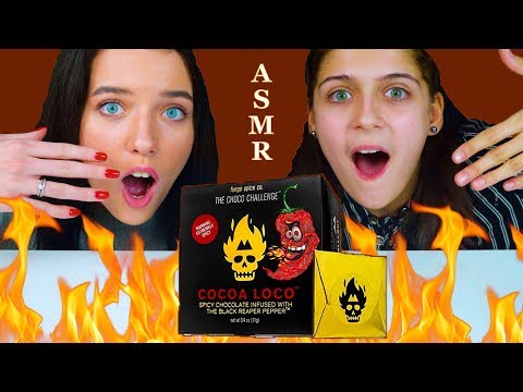 ASMR ONE CHOCO CHALLENGE WORLD'S HOTTEST CAROLINA REAPER PEPPER EATING SOUNDS 먹방 MUKBANG