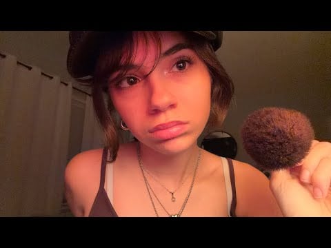 ASMR friend touches up ur makeup before the club 