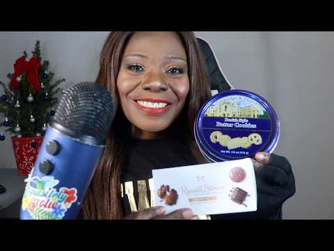 Mix Russell Box Chocolate And Butter Cookies ASMR Eating Sounds