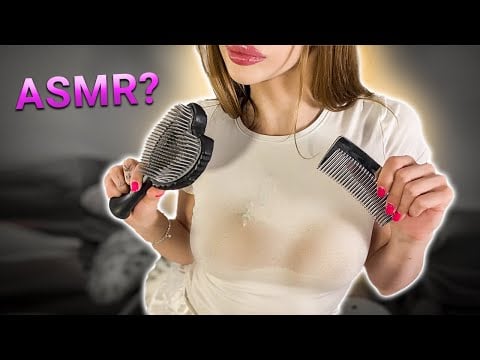 [4K USA ASMR] Hair & Hands ✨ Real Brushing, Spray Mist & Soft Object Sounds | Deep No-Talking Calm