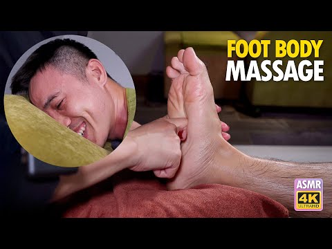 ASMR 🔥 I got a foot reflexology and body massage extremely relaxing