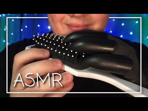ASMR Different Brush Tapping & Scratching Sounds! (No Talking)