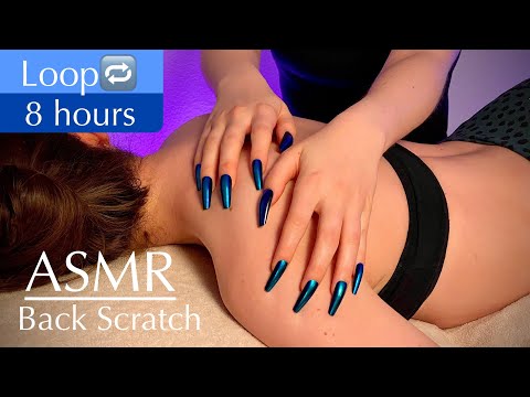 8 HOURS ASMR LOOP COMPILATION, BEST BACK SCRATCH, PROFESSIONAL SOUND, Real Person, No Talking