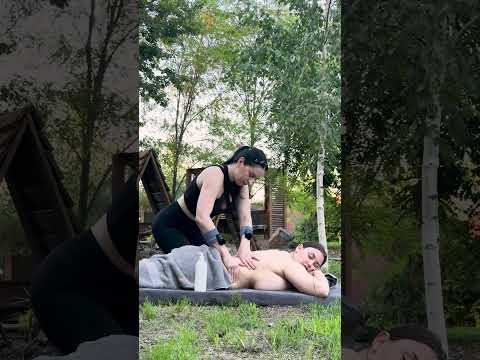 ASMR Back Massage in Nature for Deep Relaxation #massage #relax #asmrmassage