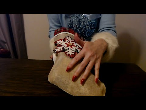 ASMR | Stuffing Christmas Stockings | Plastic Crinkles (Soft Spoken)