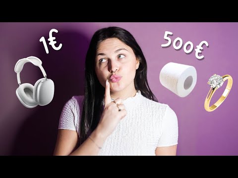 ASMR avec des objets de 1€ à 500€ !!