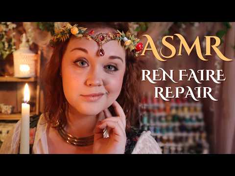 ASMR 🧵 Renaissance Faire | Mabel the Mender Fixes Costumes & Jewelry (Soft-Spoken Roleplay)
