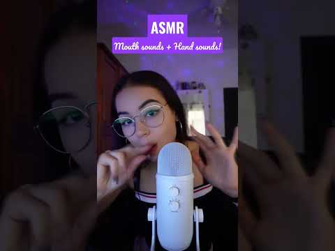 ASMR MOUTH SOUNDS + HAND SOUNDS!👄🖐🏼| ASMR en español para dormir | #shortasmr #asmrshorts | Pandasmr