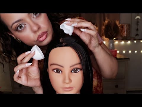 ASMR| Egg & Coconut Cracking Trigger for the ULTIMATE TINGLES - Doll Head POV (PERSONAL ATTENTION)