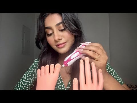 ASMR Nail Salon Roleplay | Hand Massage & Manicure for Relaxation