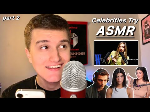 ASMRtist Reacts To Celebrities Trying ASMR 🎤💤 (part 2)