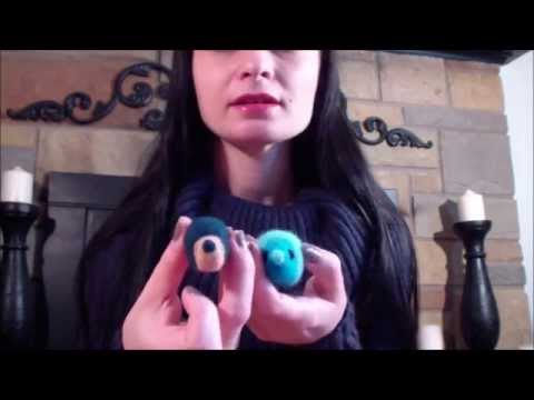 ASMR My Cute Needle Felt Creations - soft spoken show and tell