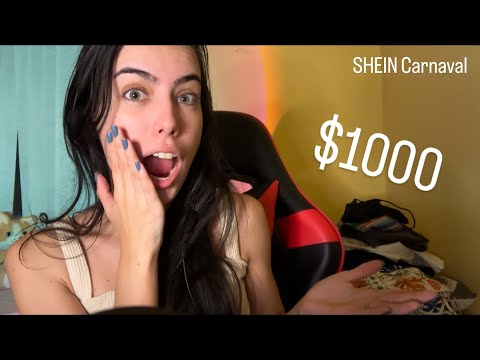 ASMR- 1000 REAIS EM ROUPAS DA SHEIN! (SHEIN CARNAVAL)