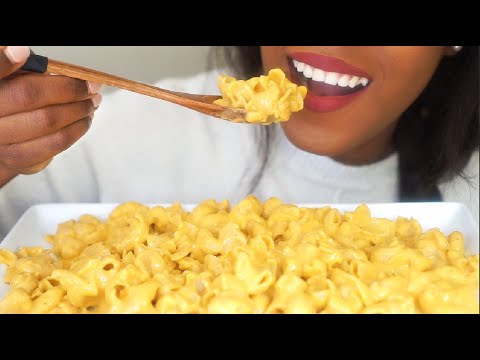 ASMR VEGAN MAC AND CHEESE  *Eating Sounds