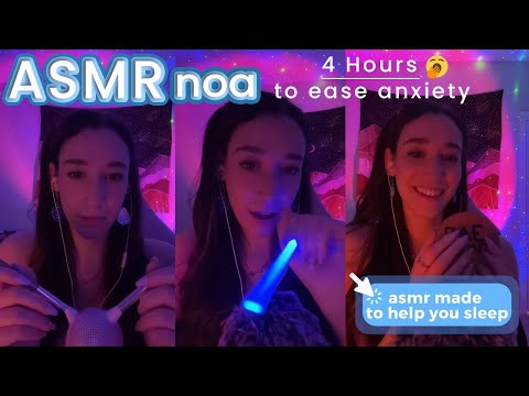 Whispering, Tapping, Clicking +more! | over 4 hours of ASMR for sleep & relaxation 💕| live #183