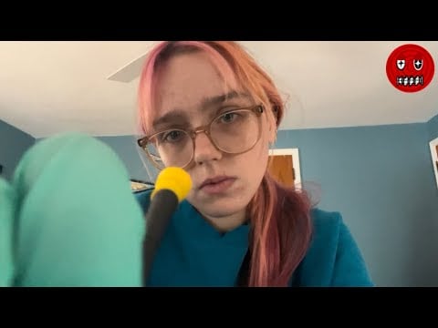 ASMR girl tries to fix your mechanical face (uncut asmr) personal attention