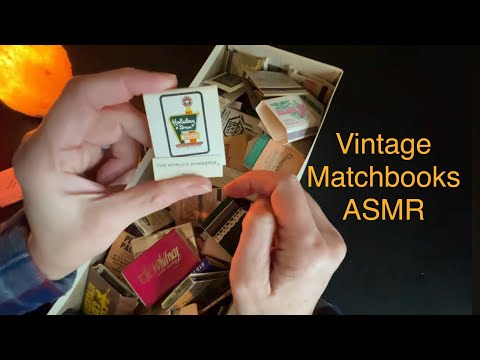 ASMR Vintage Match Book Rummage ~ Soft Spoken Unintentional