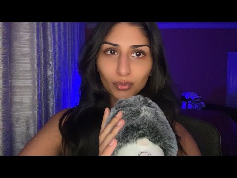 asmr mic scratching & mic blowing | dim lighting and super tingly