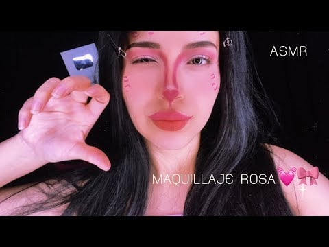 ASMR | Me maquillo de un leopardo rosa 💓🐆 | Andrea ASMR 🦋💓