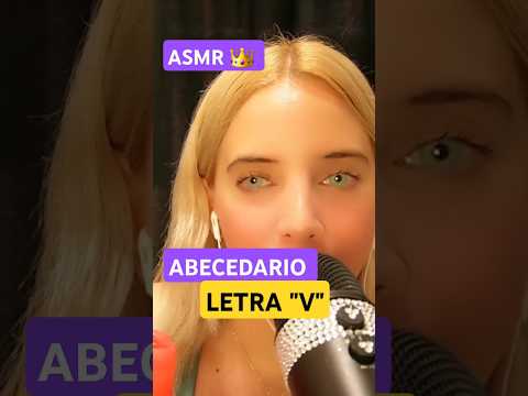 ASMR ABECEDARIO LETRA "V" #ASMR #asmr #asmrespañol #asmrargentina #relax #dormirbien #abecedario
