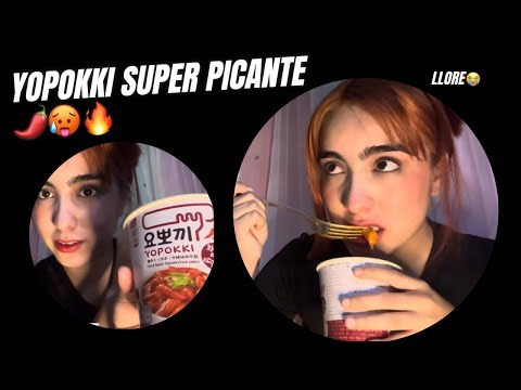 Asmr - Comiendo Yopoki súper picante 🌶️ 🥵🔥