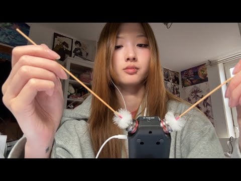 ASMR Tascam Ear Play (Ear picking touching tapping)