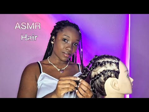 ASMR ROLEPLAY - CABELEIREIRA FAZ TRANÇA NO SEU CABELO 💇‍♀️ (asmr com sussurros, caseirinho) 😴
