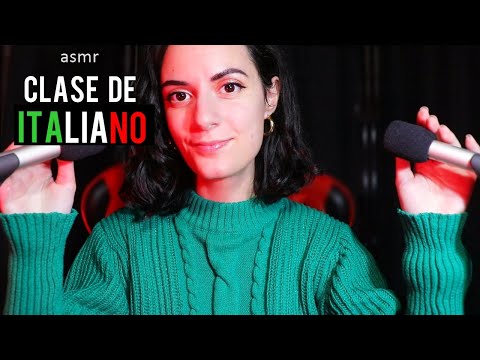 ASMR español ♡ CLASE DE ITALIANO con EL ASMR (Alfabeto, Colores, Animales)