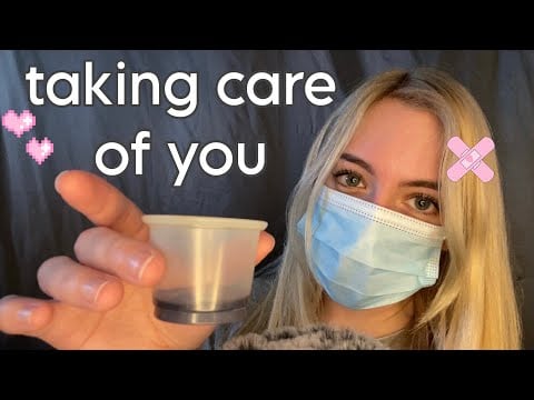 ASMR Taking Care of You While Sick ~ personal attention, up close whispers + soft spoken