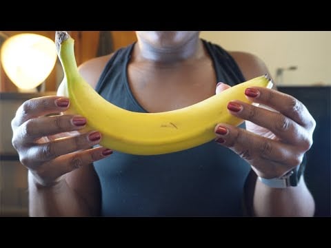 ASMR Ear To Ear Eating Sounds | Banana + Grapes