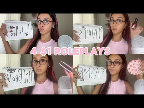 4 RPS 1 VID *$1 eyebrows, asmr, lip filler, and nails*😳